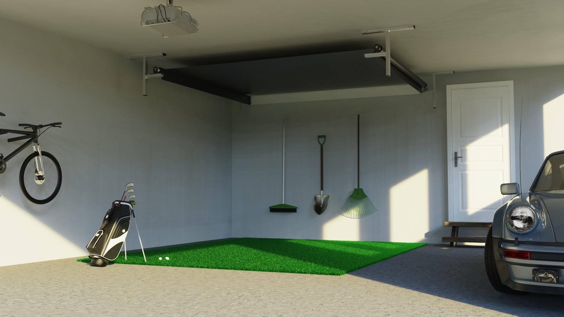 SportScreen Vanish Retractable Golf Simulator Enclosure