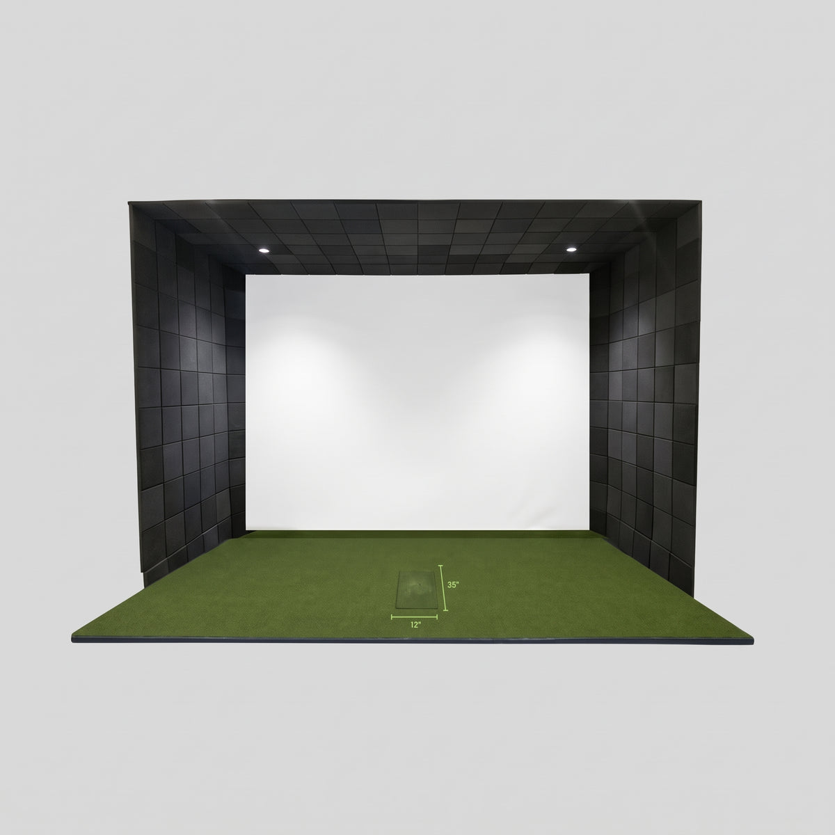 Built-In Golf Simulator Enclosure