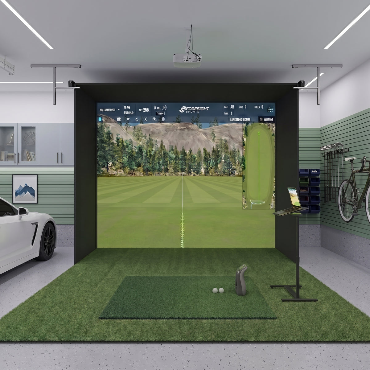 Foresight Sports GC3 Retractable Golf Simulator For Home