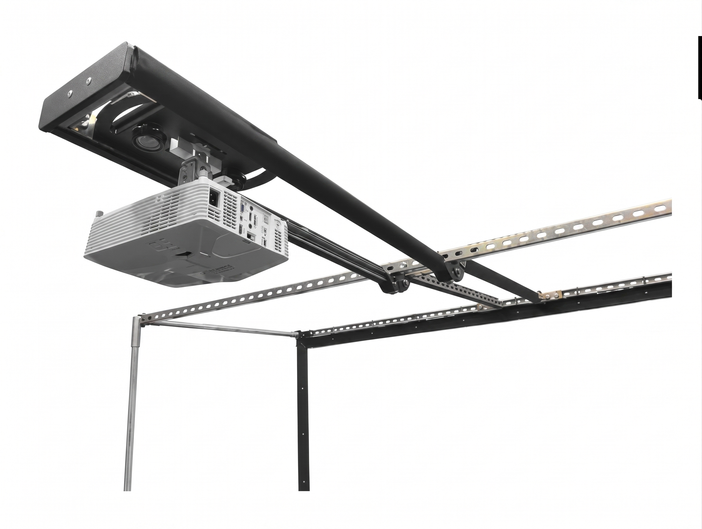 Rail-Glide™ Projector Mount For Golf Simulator Enclosure