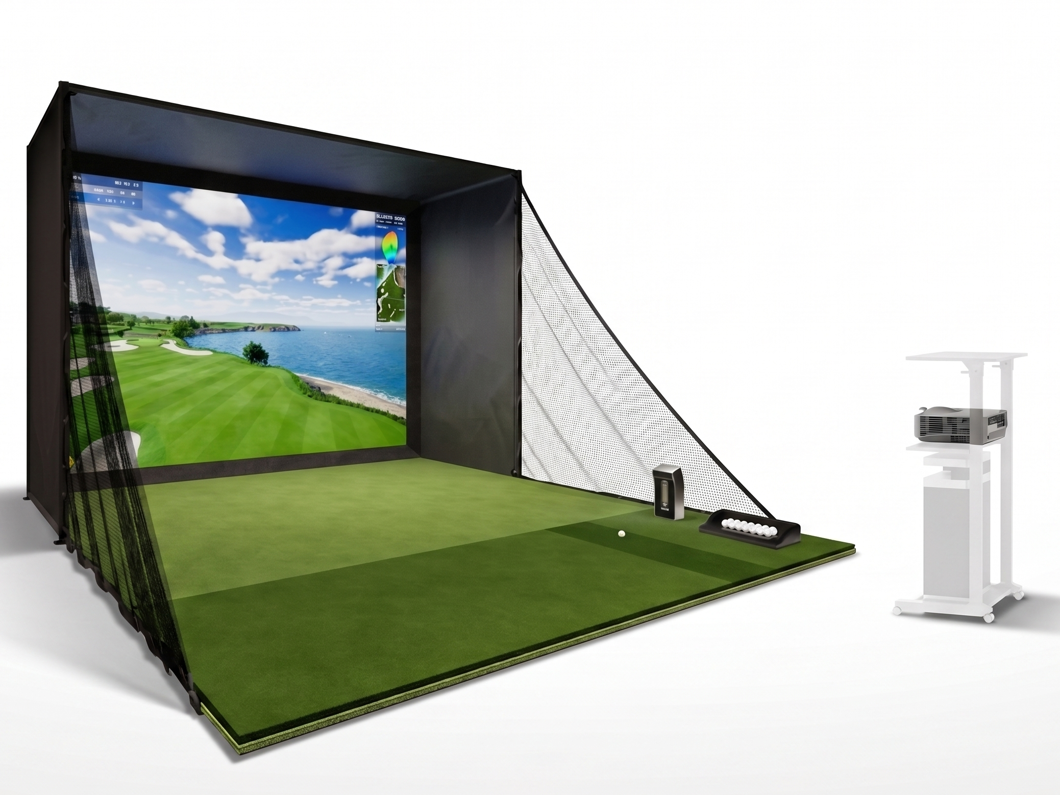 Golfjoy PGS Personal Golf Simulator - Turney Full Package