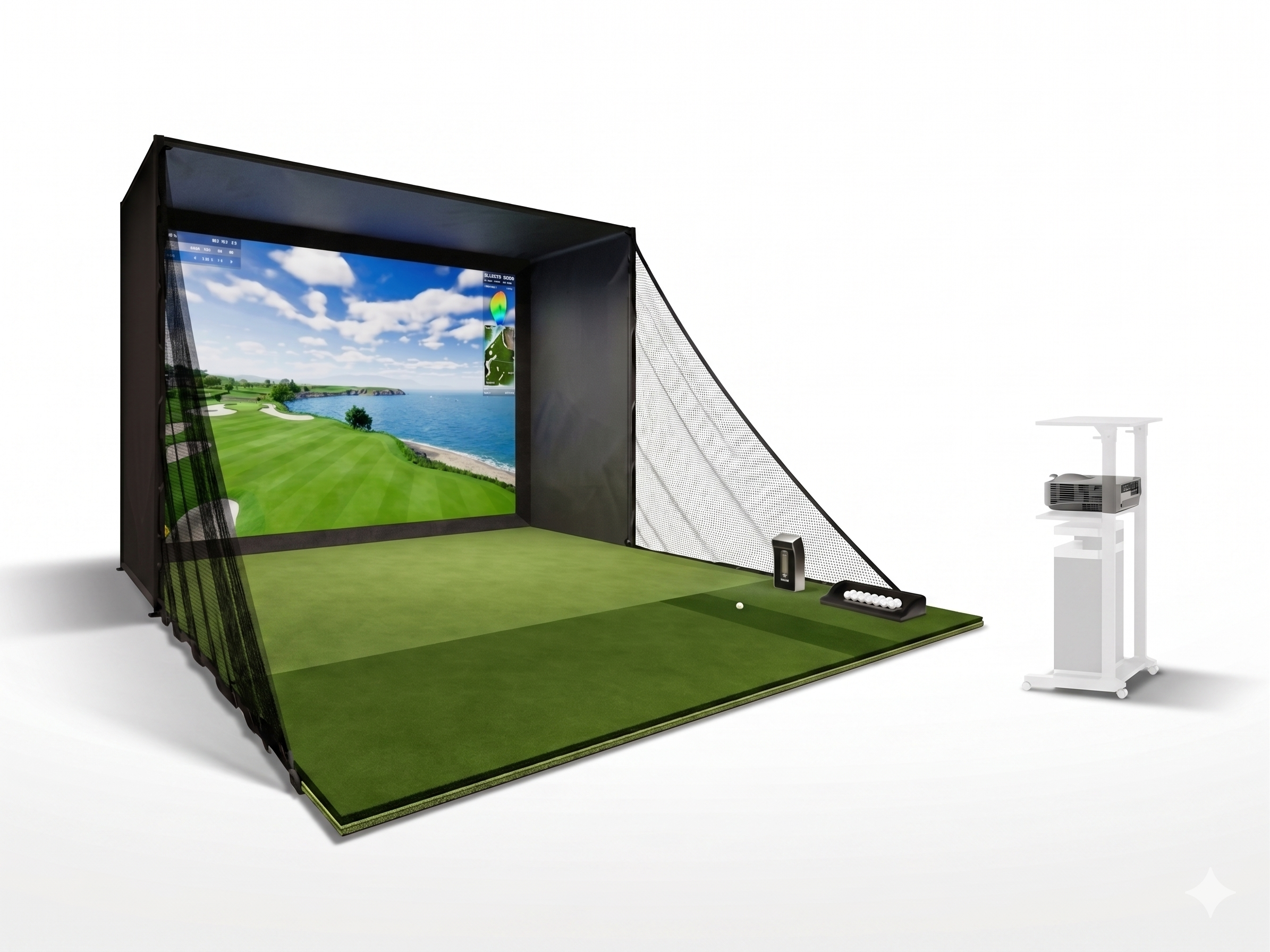 Golfjoy PGS Personal Golf Simulator - Turney Full Package