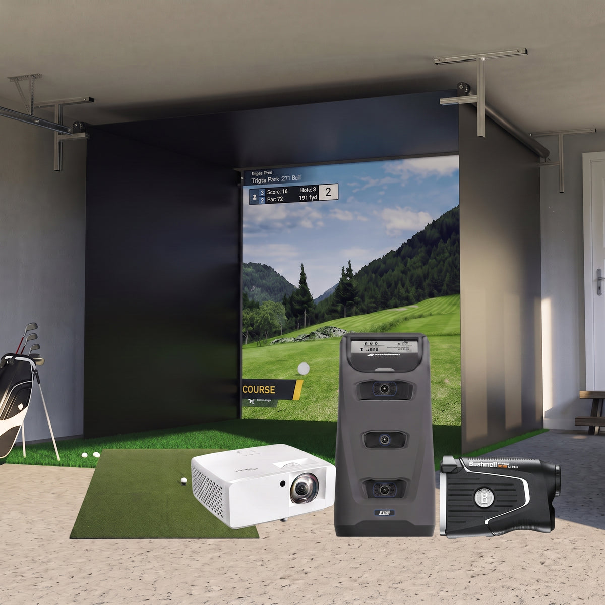 Foresight Sports GC3 Retractable Golf Simulator For Home
