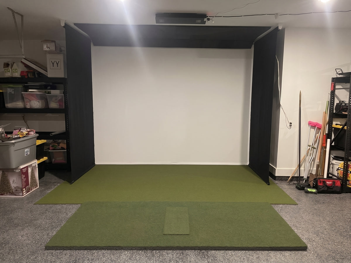 Motorized Retractable Golf Simulator Impact Screen