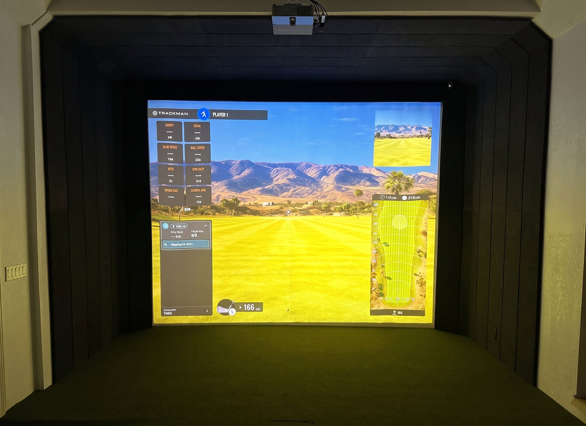 Built-In Golf Simulator Enclosure