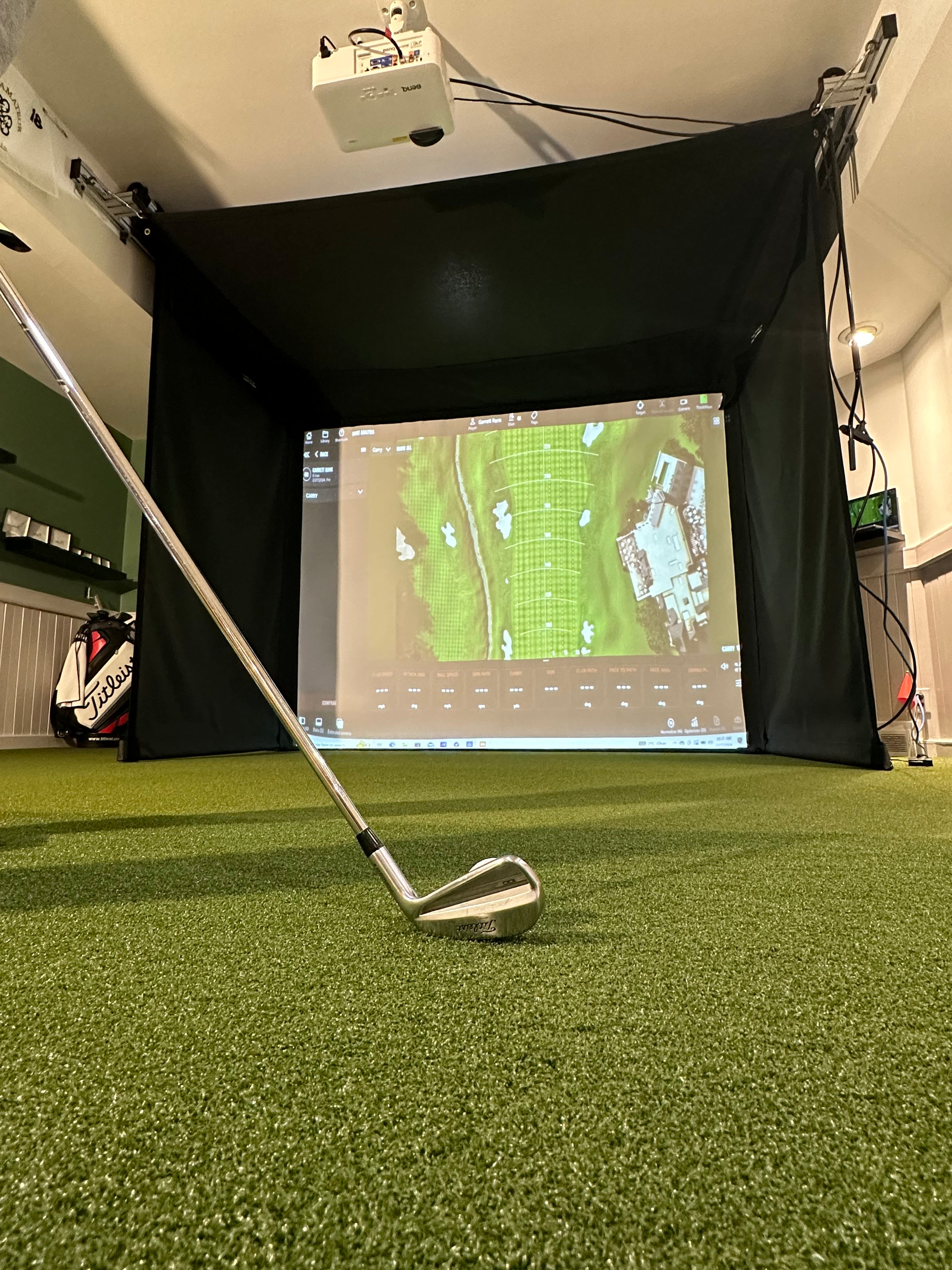 SportScreen Vanish Retractable Golf Simulator Enclosure