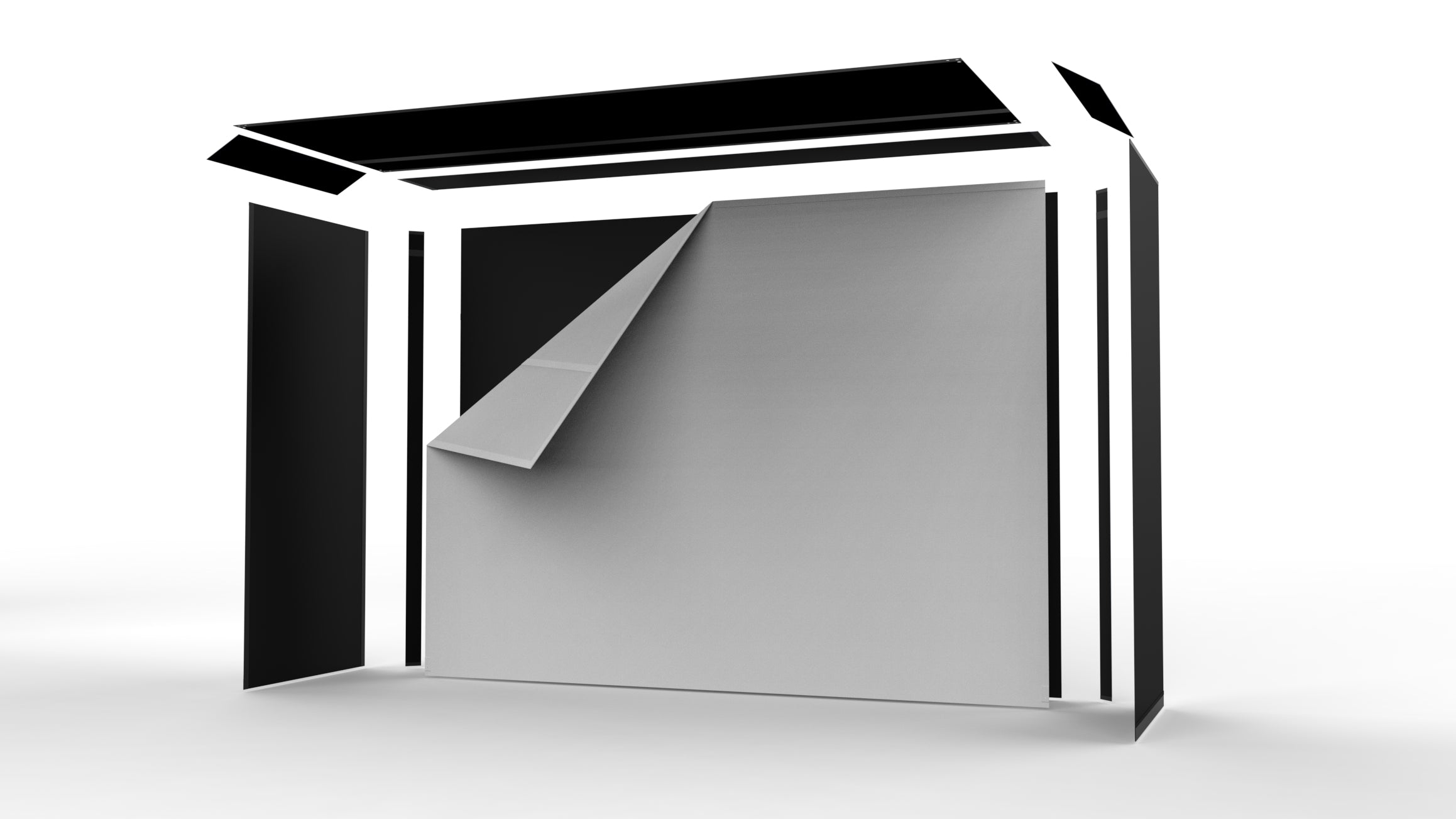 SportScreen Vanish Retractable Golf Simulator Enclosure