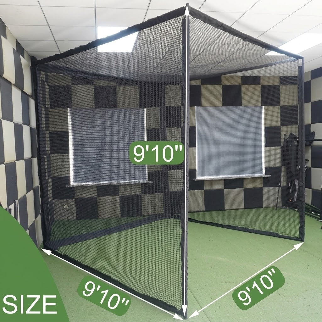 Shot Scope LM1 Complete Practice Bay | 10' Enclosure, Launch Monitor & Hitting Mat Bundle