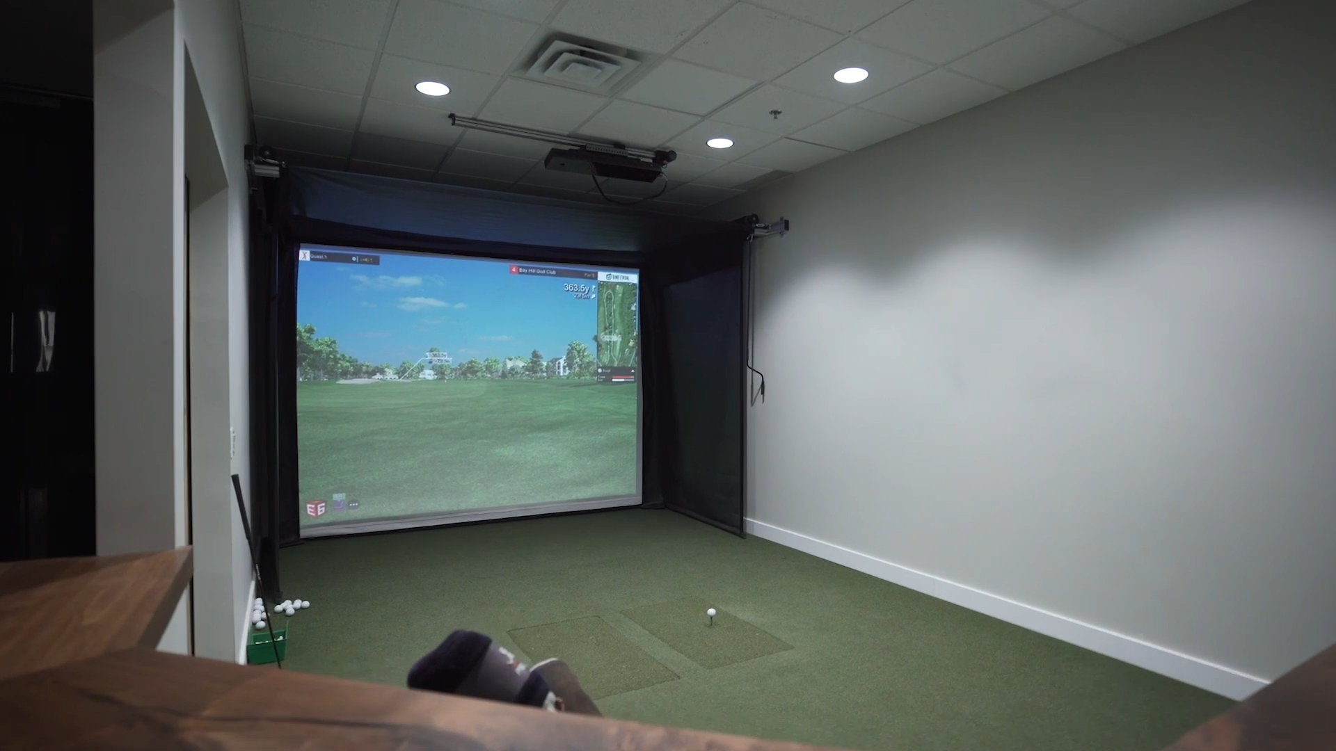 SportScreen Vanish Retractable Golf Simulator Enclosure