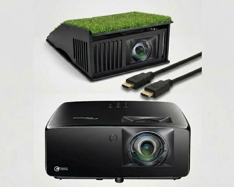 Optoma ZK431ST-B Short Throw 4K Golf Simulator Projector - 4100 Lumens Laser (Garage)