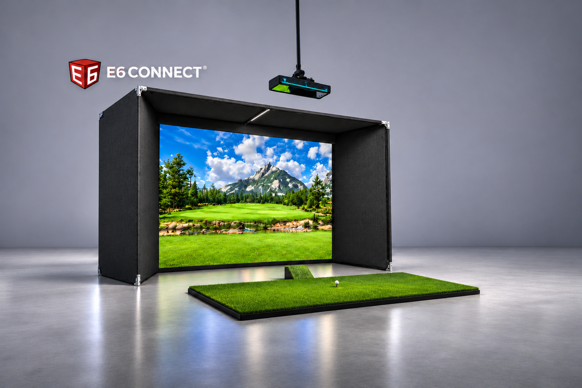 TruGolf APOGEE 4K Golf Simulator Package – Freestanding Flush Wall-to-Wall Mega Studio Bay (Home & Commercial)