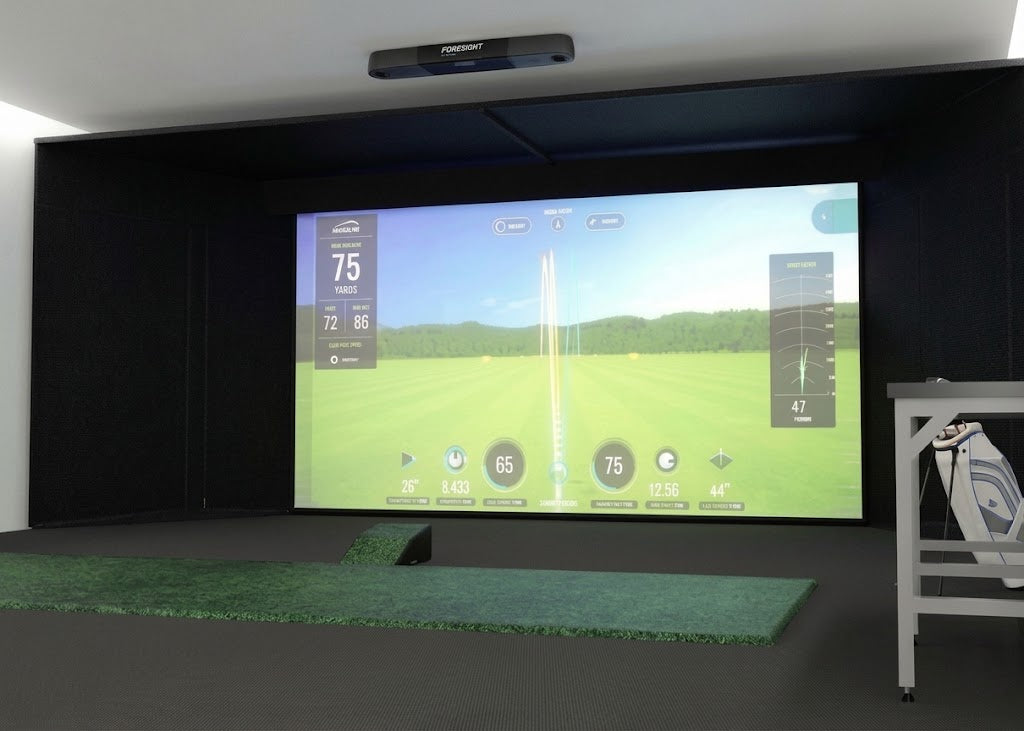Falcon 4K Golf Simulator Studio (wall-to-wall) for Commercial & Residential Venues