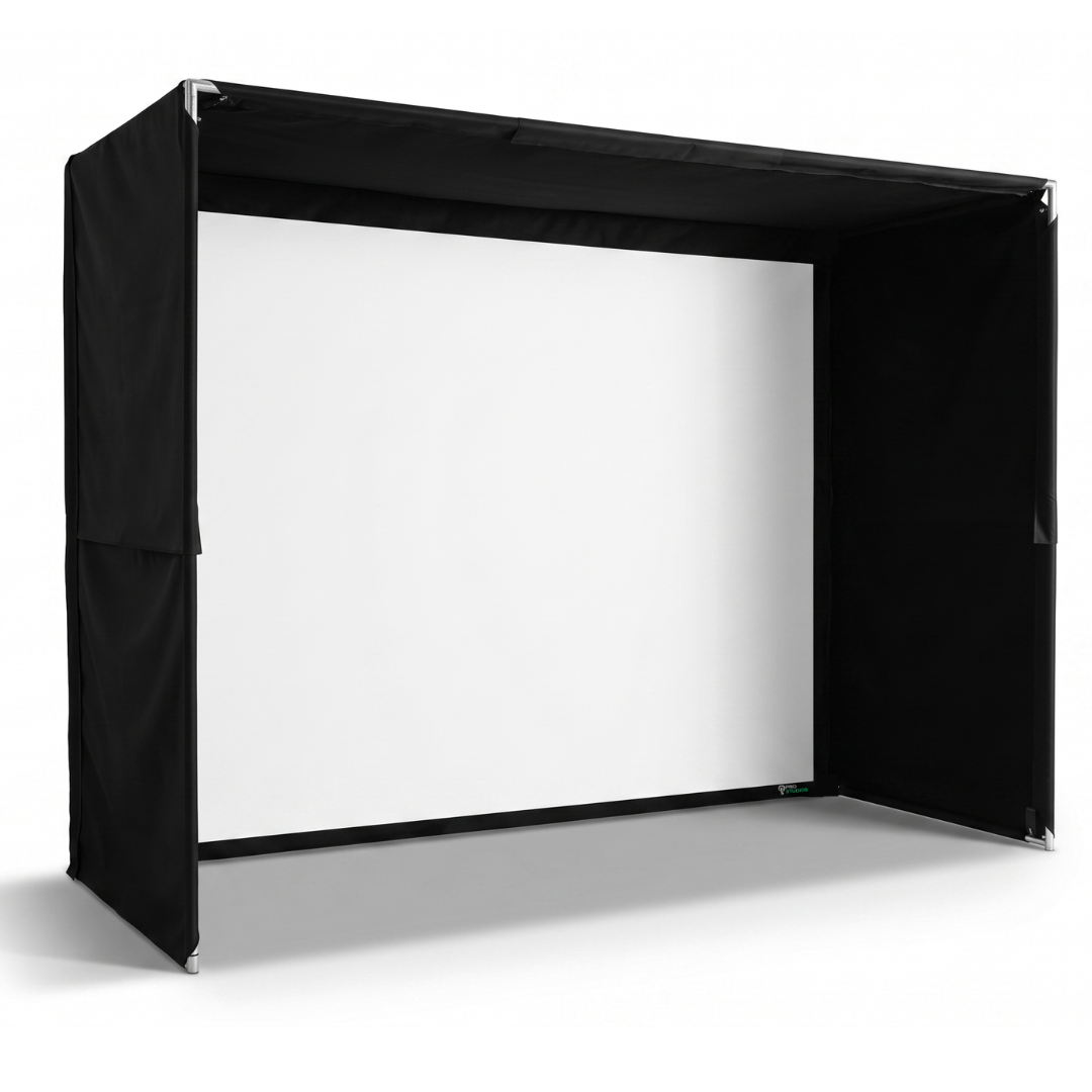 Guardian Bay™ Safety Enclosure with 4K Short-Throw Golf Simulator Projector Bundle | Premium Studio