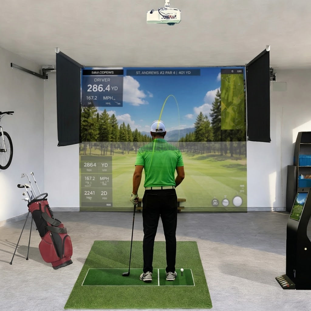 ImpactSports Motorized Retractable Enclosure (Garage/Home/Multi-Purpose Rooms)