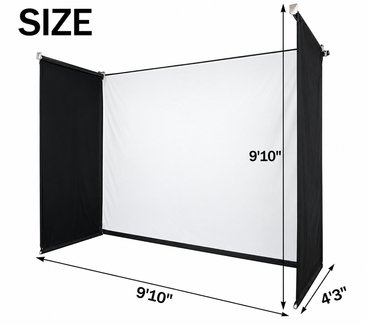ImpactSports Motorized Retractable Enclosure (Garage/Home/Multi-Purpose Rooms)