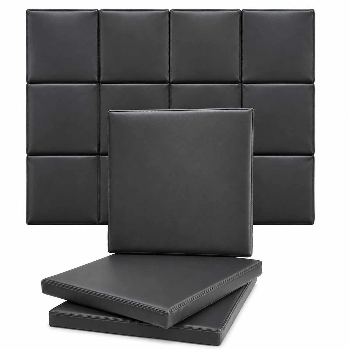 ImpactArmor™ Premium Golf Simulator Wall Padding | Quick-Mount Velcro Panels (12-Pack)