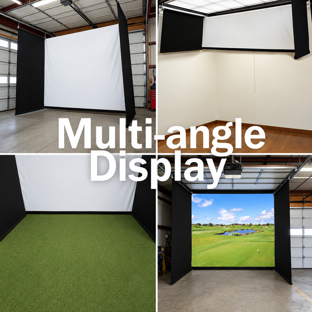 ImpactSports Motorized Retractable Enclosure (Garage/Home/Multi-Purpose Rooms)