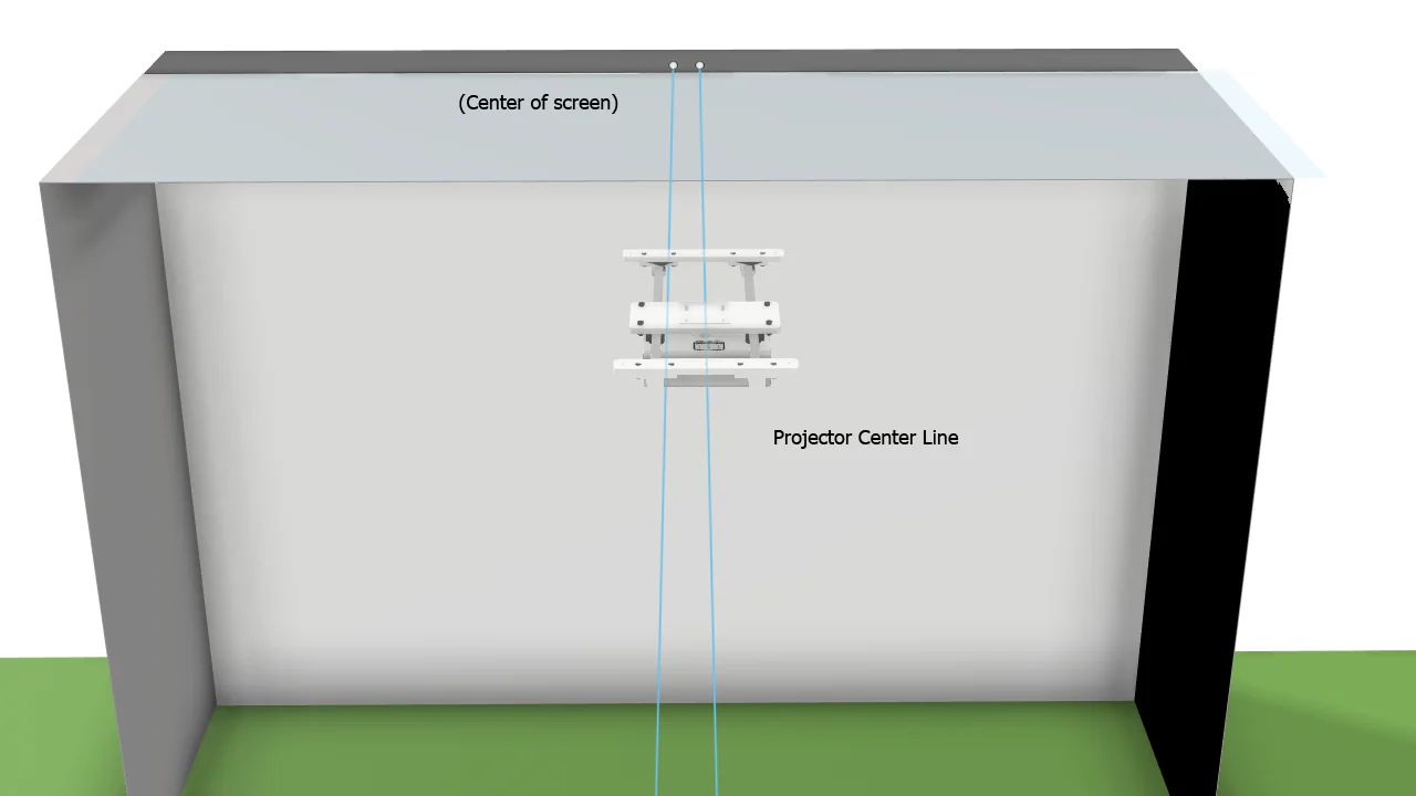 SkyRail™ Adjustable Sliding Projector Mount for Golf Simulators