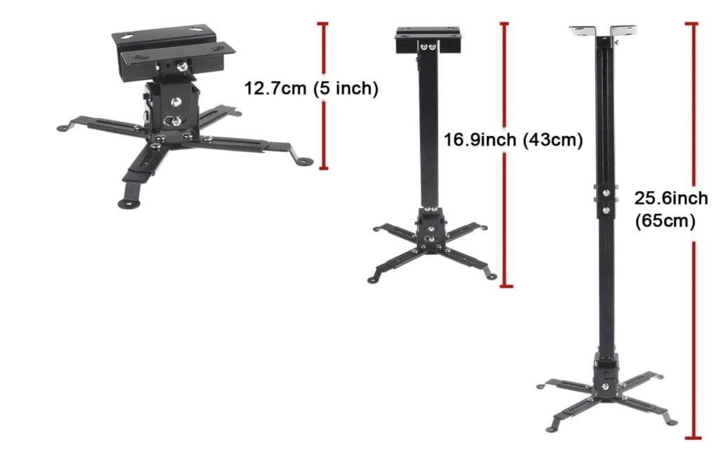SkyRail™ Adjustable Sliding Projector Mount for Golf Simulators