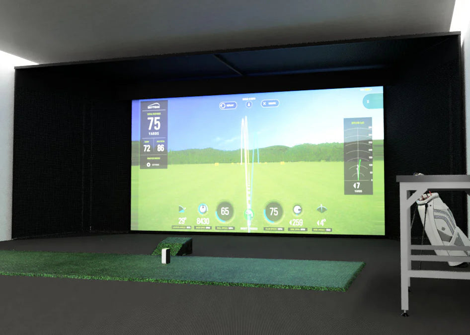 MegaStudio Bay™ Commercial Wall-to-Wall Golf Simulator Bay