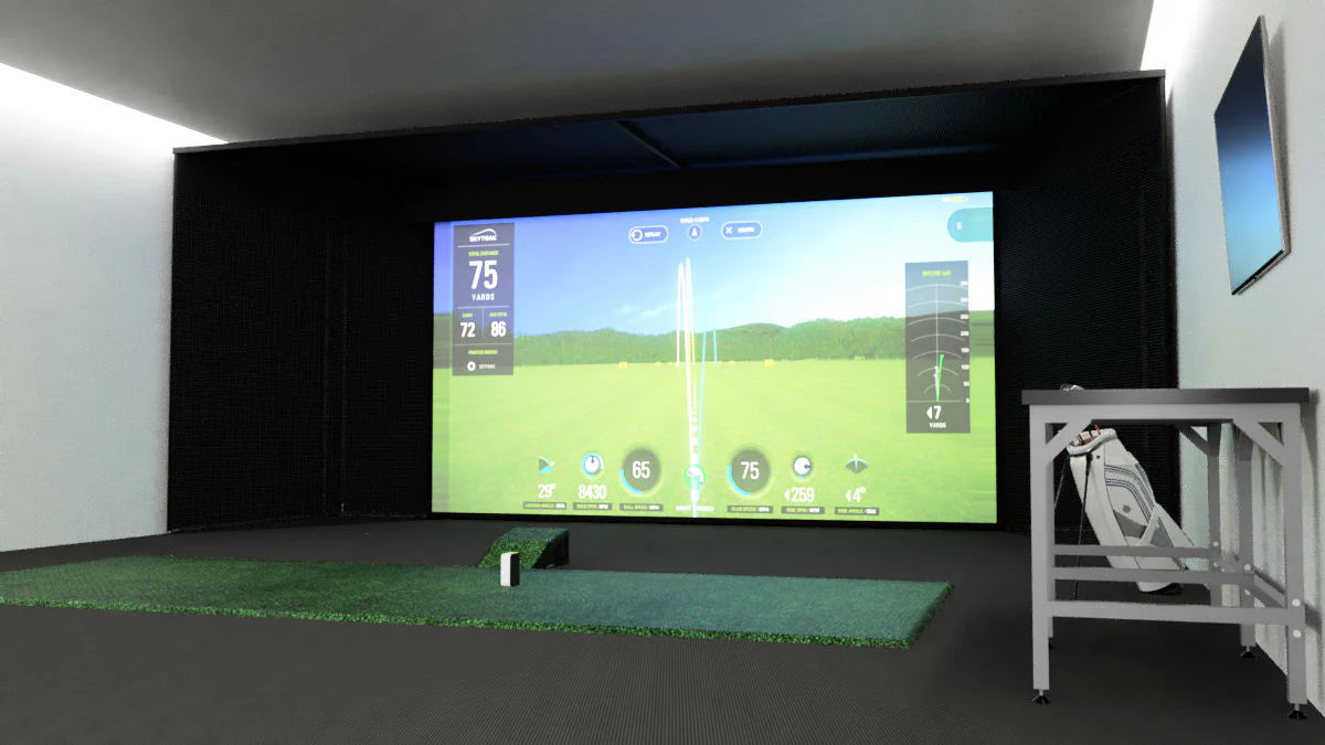 MegaStudio Bay™ Commercial Golf Enclosure with 4K Short-Throw Golf Projector Bundle