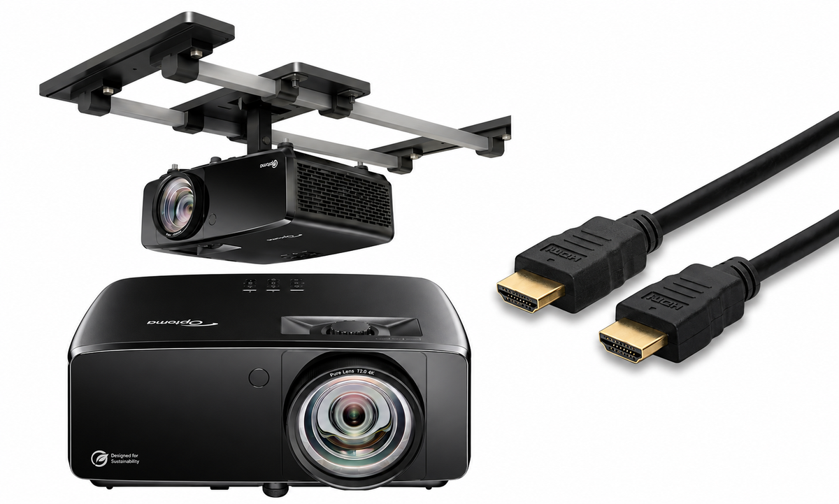 Optoma ZK521ST-B 4K Short Throw Golf Sim Projector - 5000 Lumens Laser (Home)