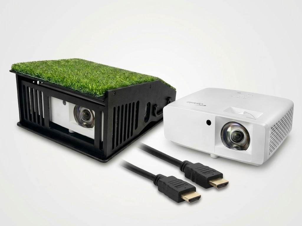 Optoma ZW350ST WXGA Short Throw Laser Golf Simulator Projector – 3600 Lumens (Garage)