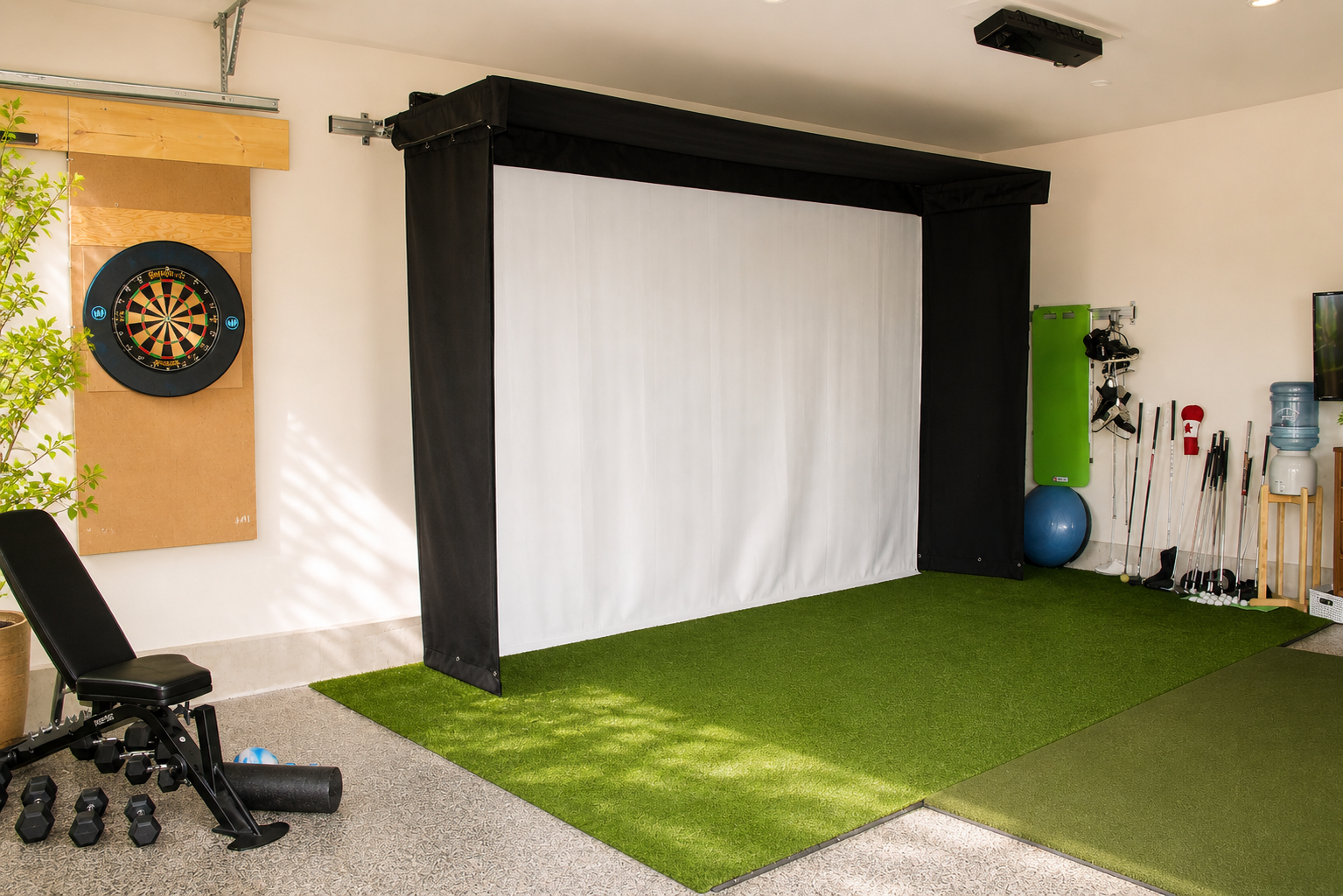 SportScreen Vanish LITE Retractable Golf Simulator Enclosure