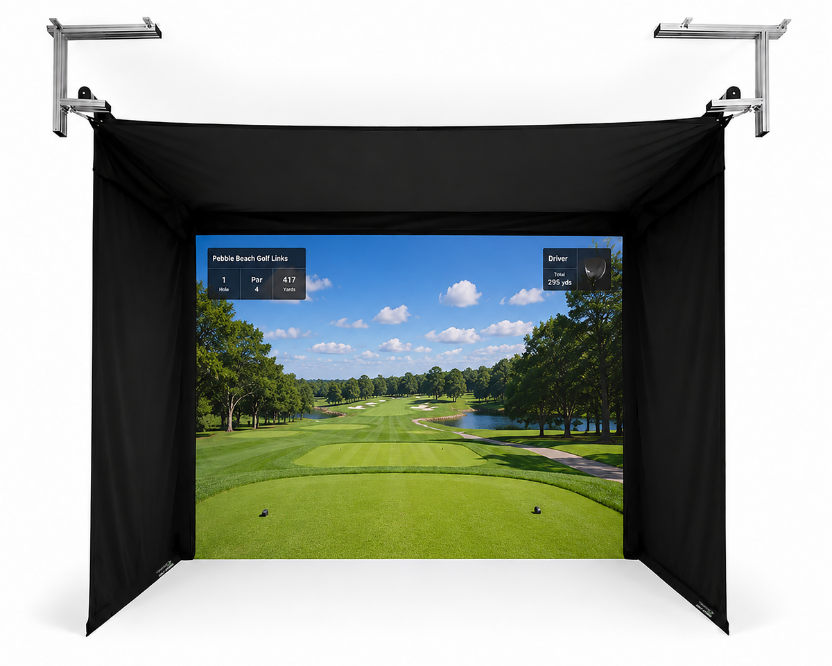 SportScreen Vanish Retractable Golf Simulator Enclosure