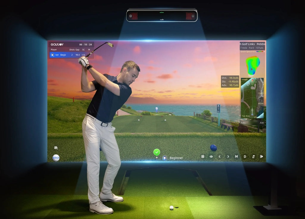 Golfjoy GR3 Overhead Launch Monitor with Wedge Bay™ Turnkey Golf Studio