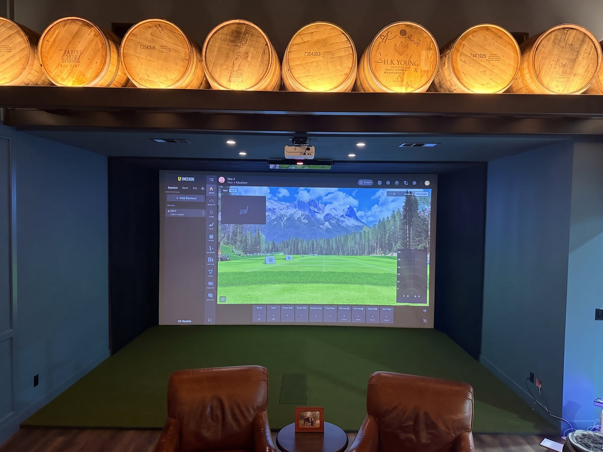 Built-In Golf Simulator Enclosure