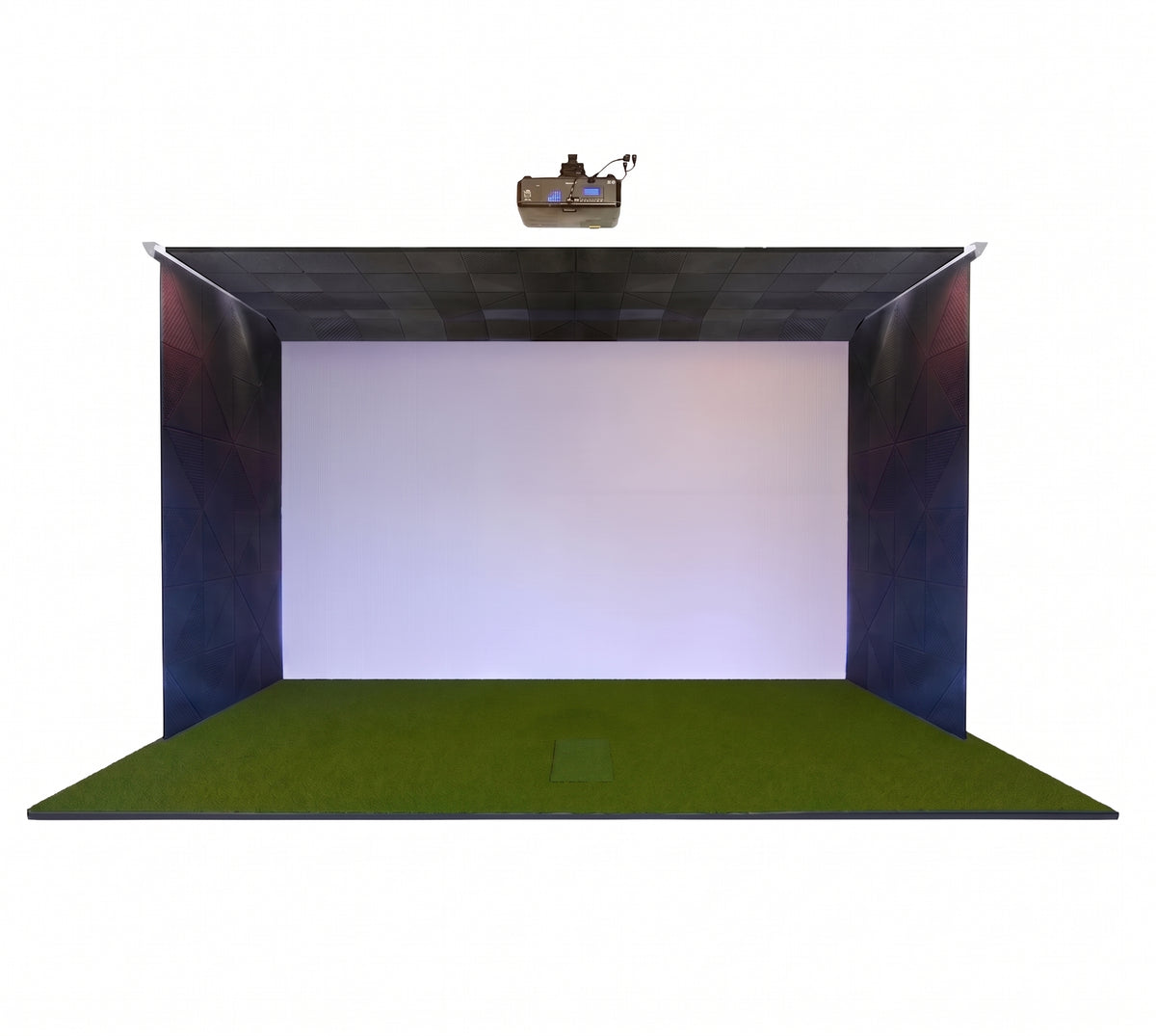 Motorized Retractable Golf Simulator Impact Screen
