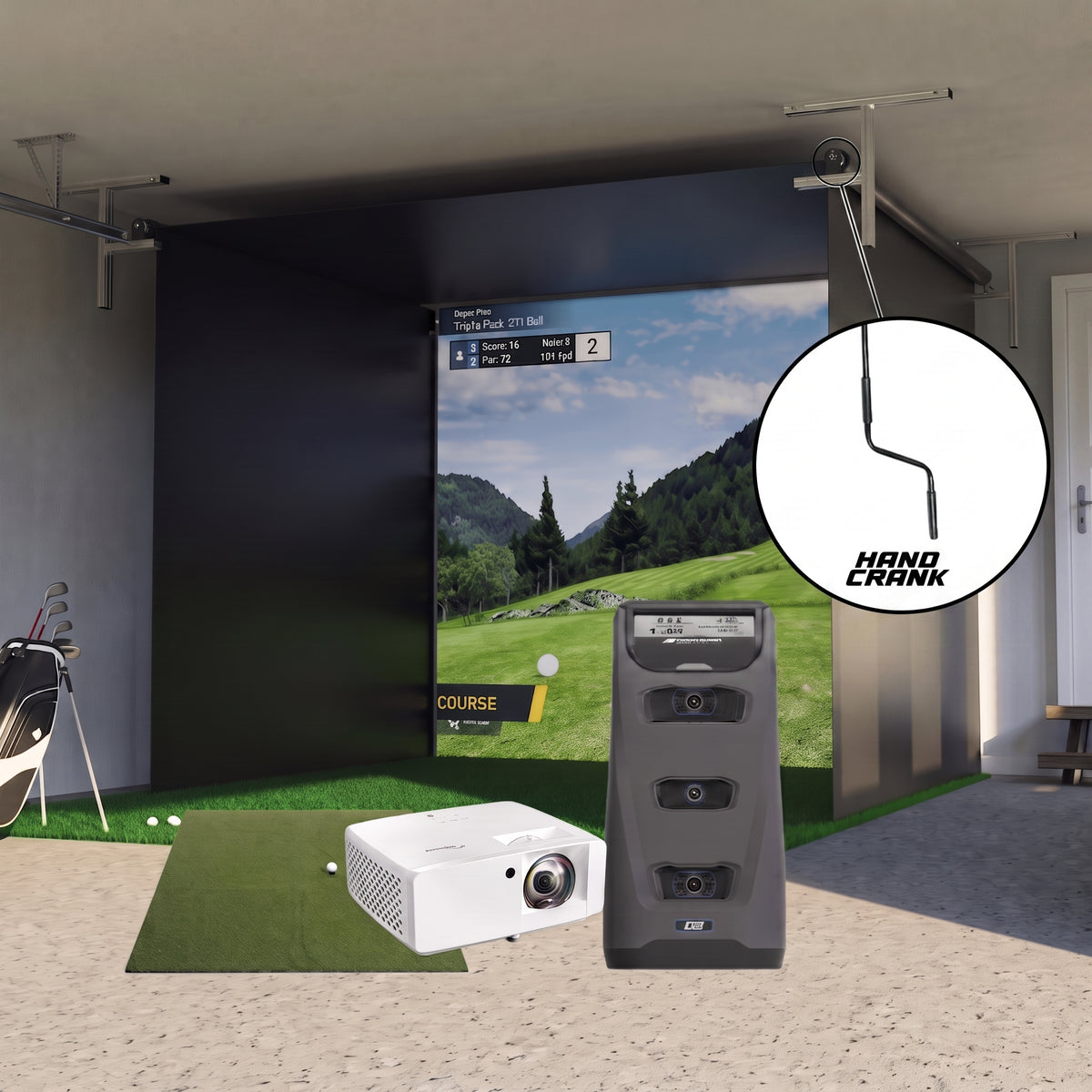 Foresight Sports GC3 Retractable Golf Simulator For Home