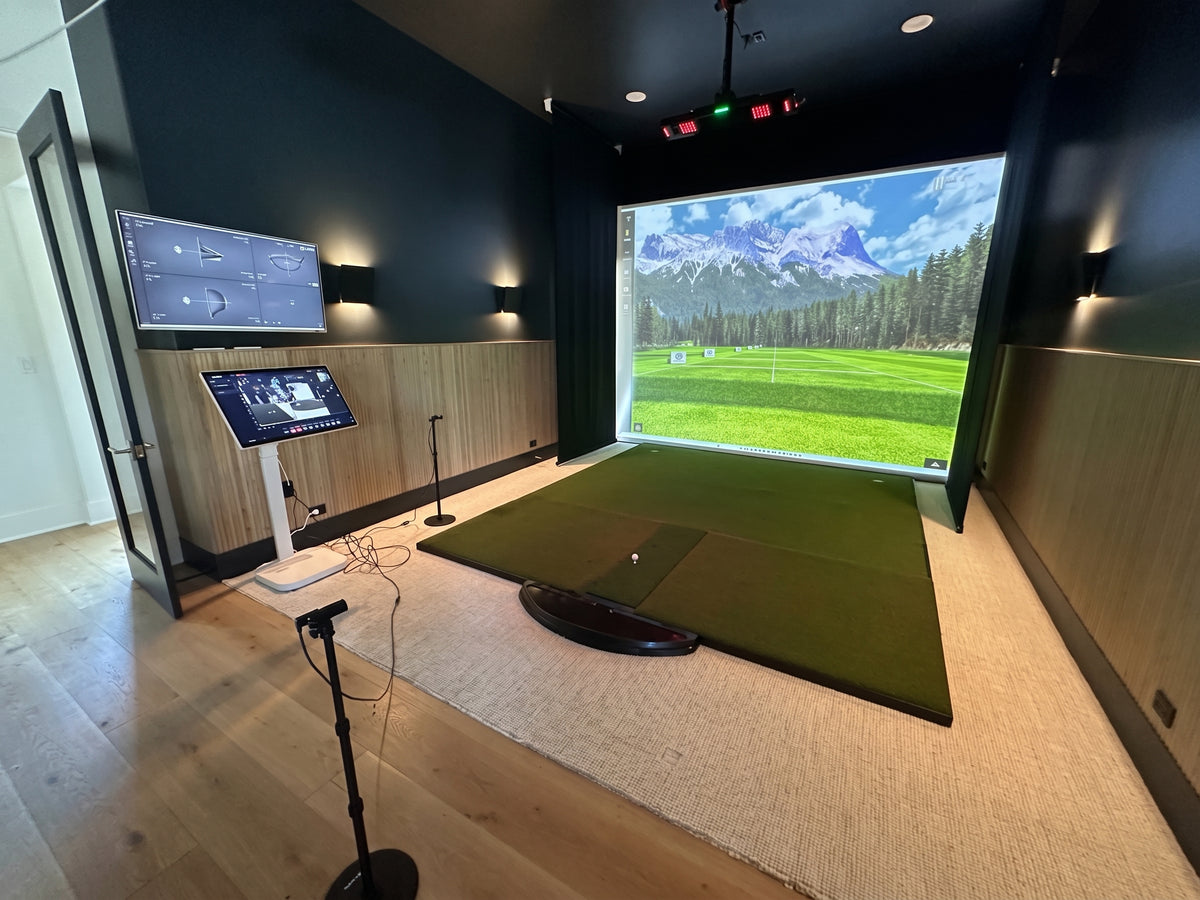 Motorized Retractable Golf Simulator Impact Screen