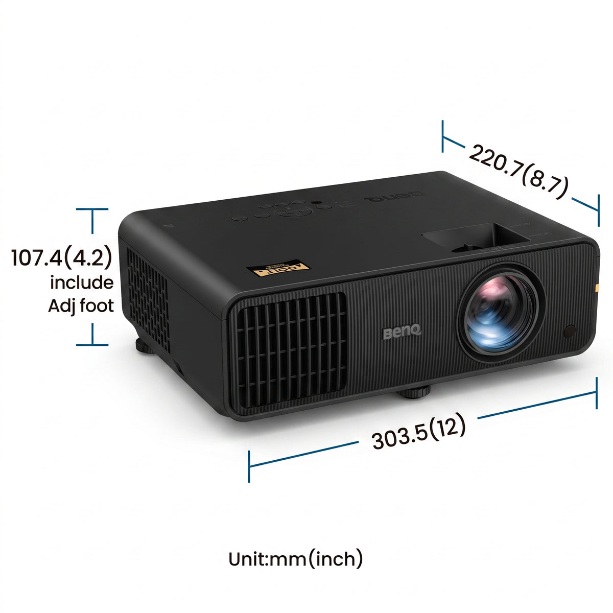 BenQ AH30ST Short Throw 1080p LED Golf Simulator Projector 3000lm