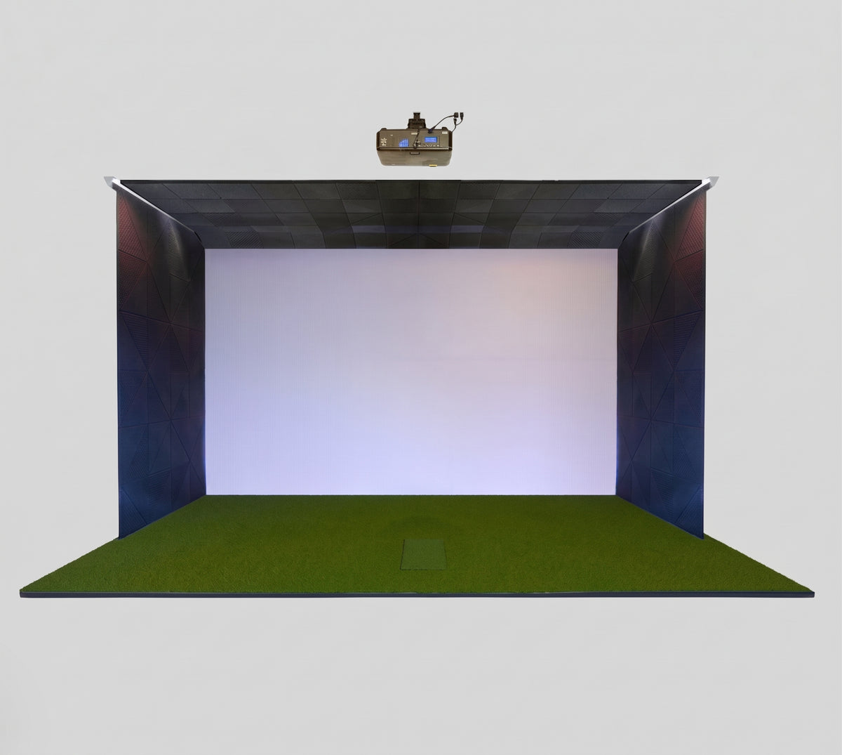 Motorized Retractable Golf Simulator Impact Screen
