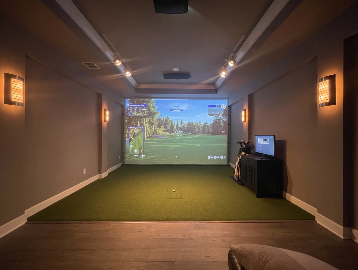 Built-In Golf Simulator Enclosure