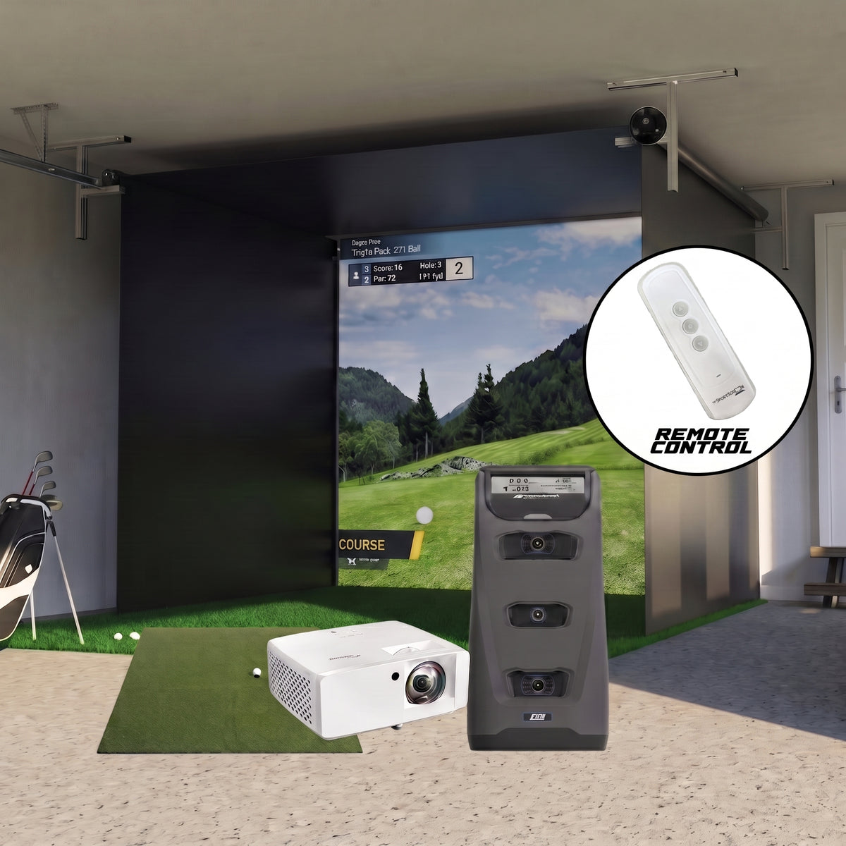 Foresight Sports GC3 Retractable Golf Simulator For Home