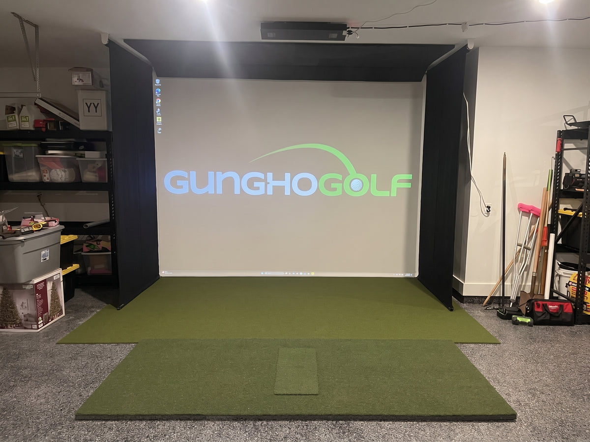 Motorized Retractable Golf Simulator Impact Screen