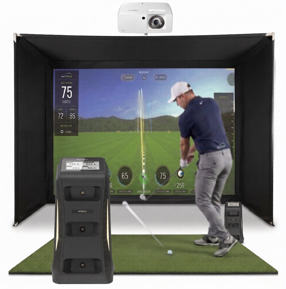 Nvisage Neo-E Launch Monitor with Insta Bay™ HD Home Golf Simulator Package