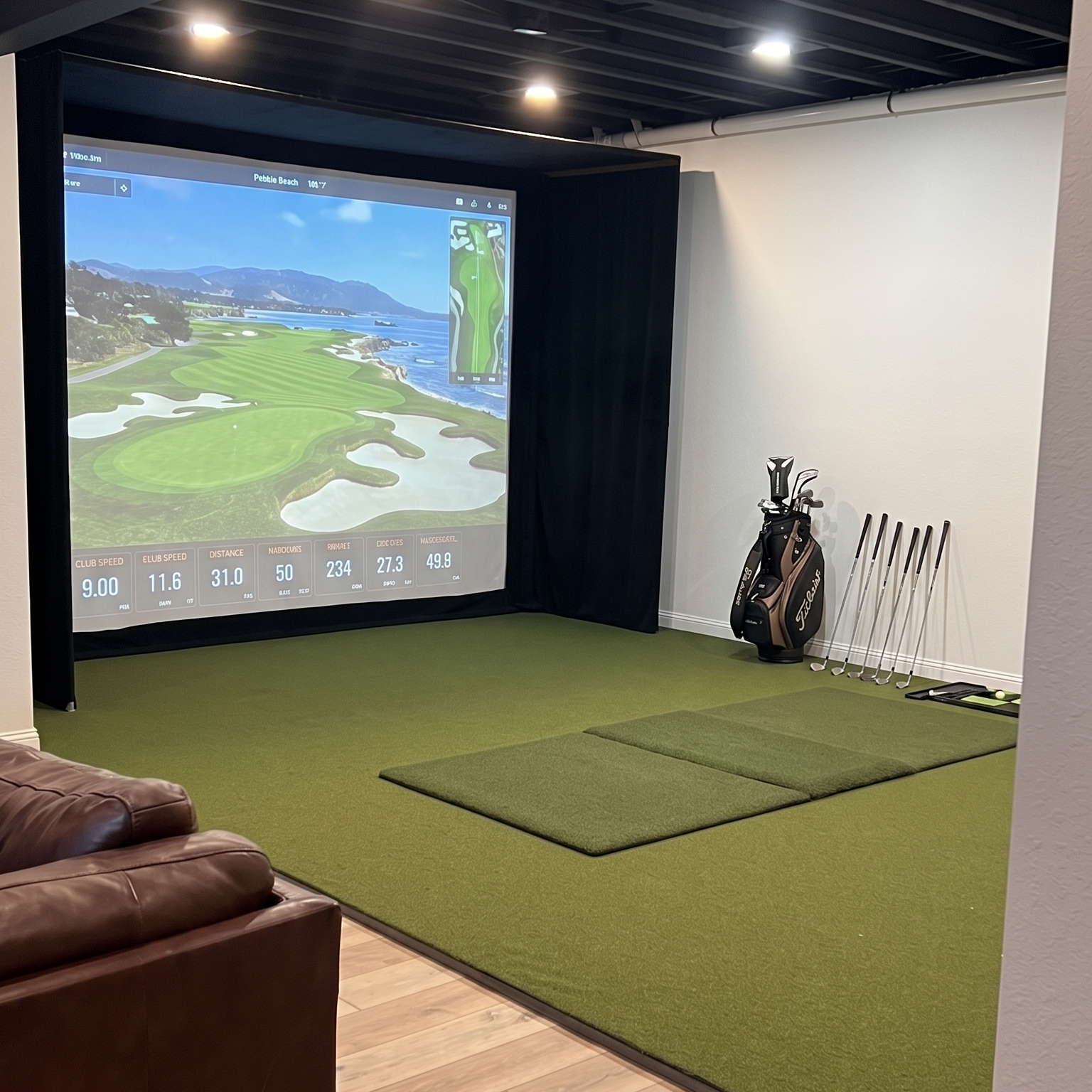 MoneyPutt™ Artificial Turf Roll for Golf Simulators (15′ Wide Roll)