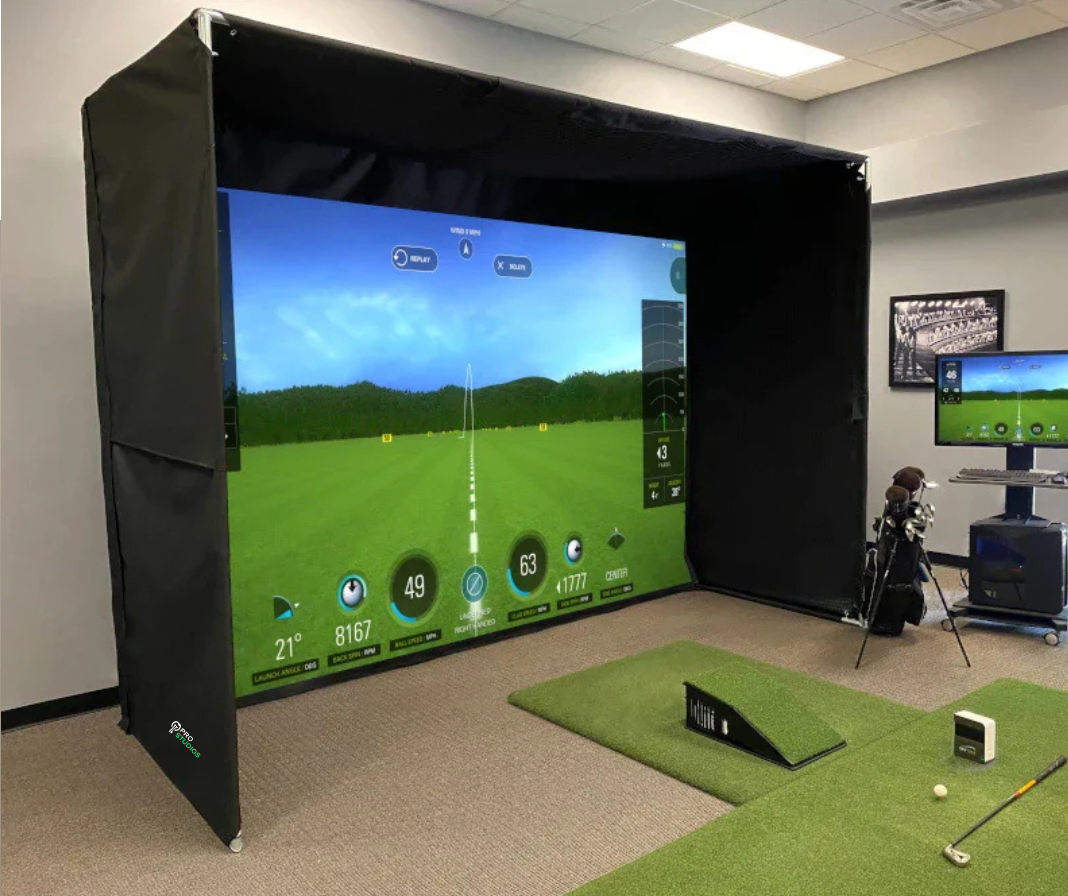 Nvisage Neo-E Launch Monitor with Guardian Bay™ Golf Simulator Studio