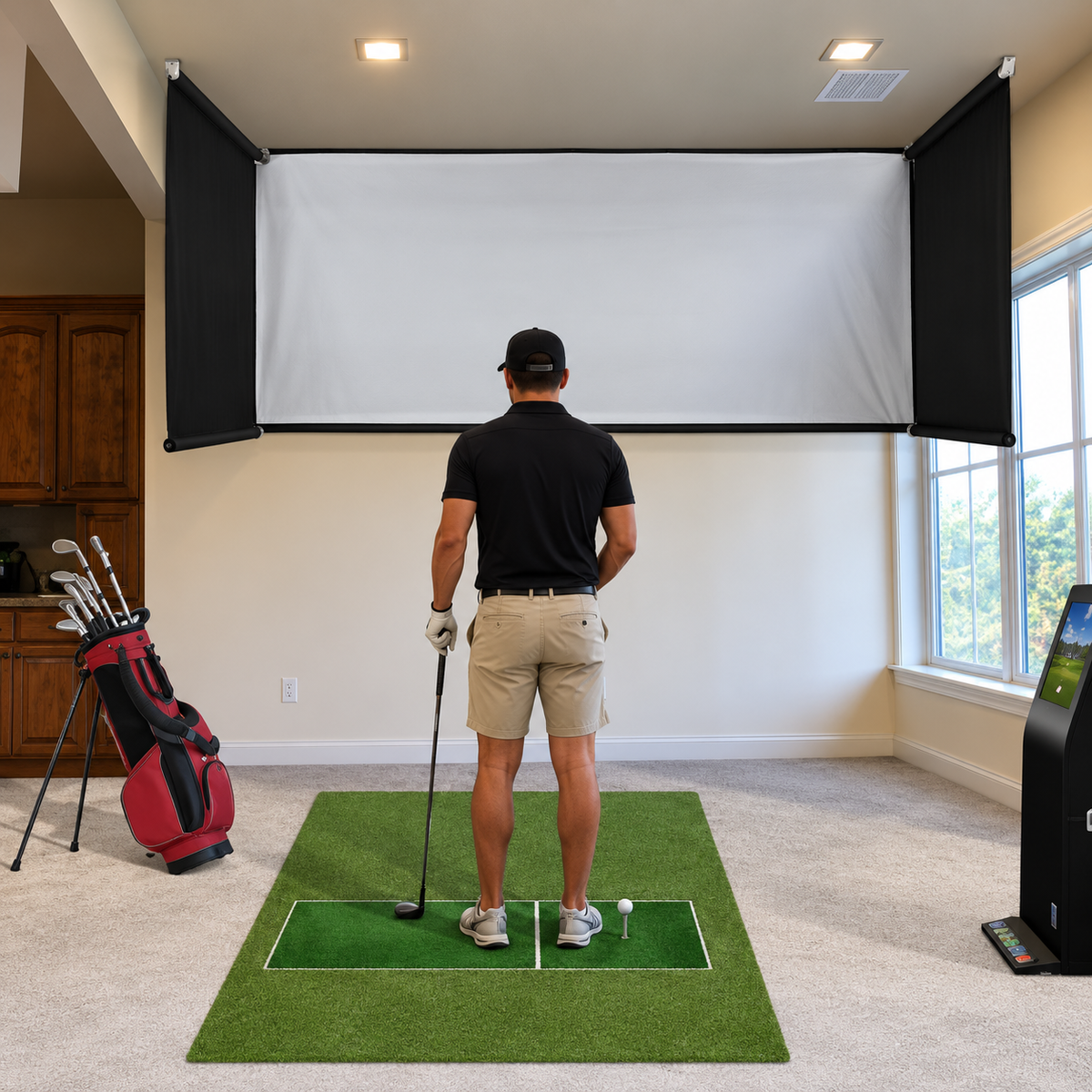 ImpactSports Motorized Retractable Enclosure (Garage/Home/Multi-Purpose Rooms)
