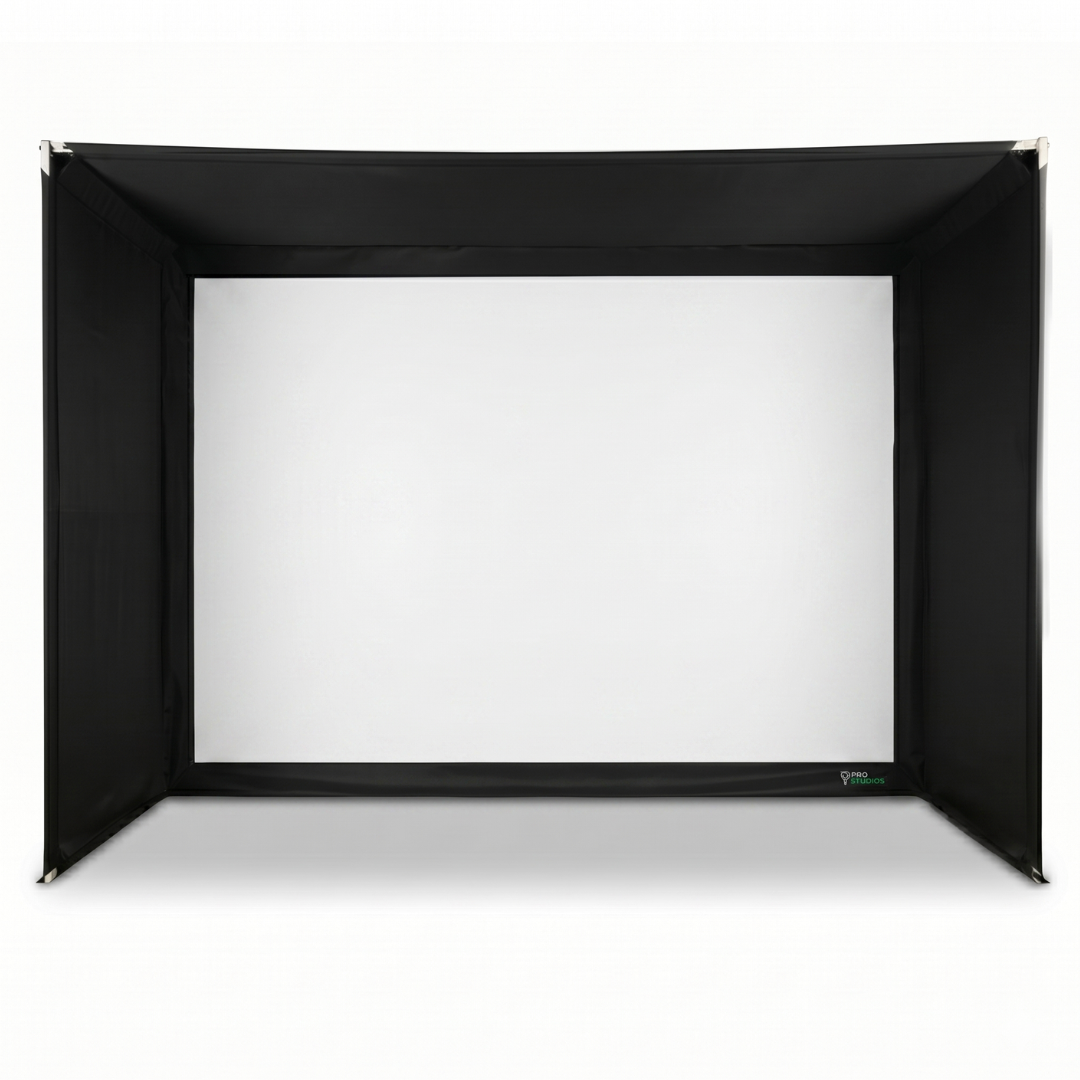 White screen with black frame on a white background