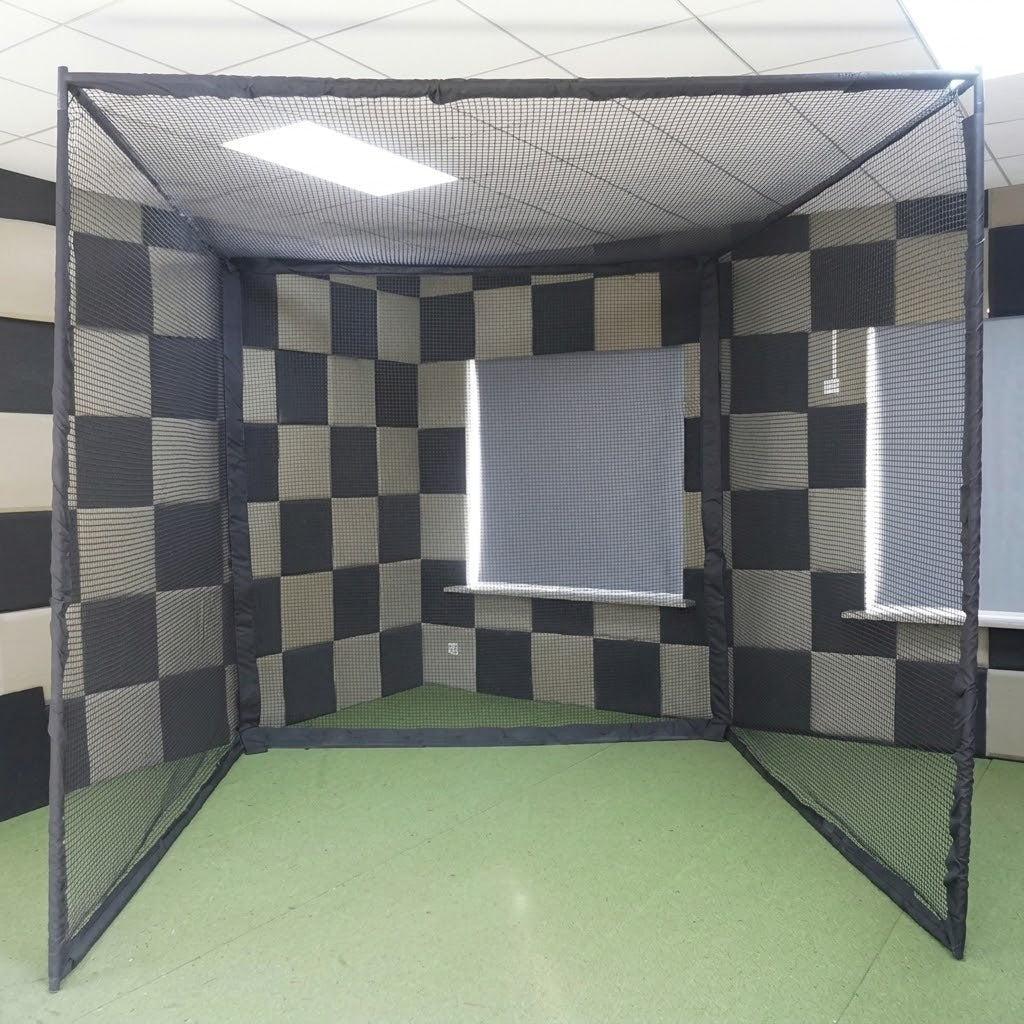 Shot Scope LM1 Complete Practice Bay | 10' Enclosure, Launch Monitor & Hitting Mat Bundle