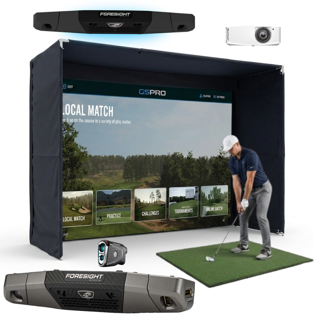 Foresight Falcon Launch Monitor with Guardian™ Bay Premium Golf Simulator Studio