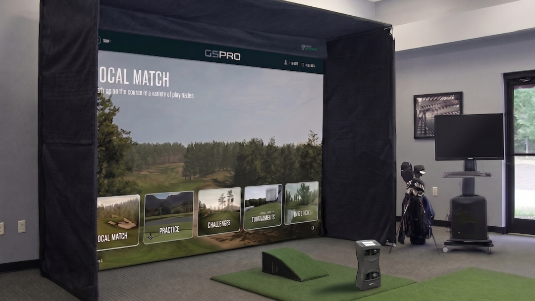 Foresight GCQuad Launch Monitor with Guardian Bay Package Premium Golf Simulator Studio