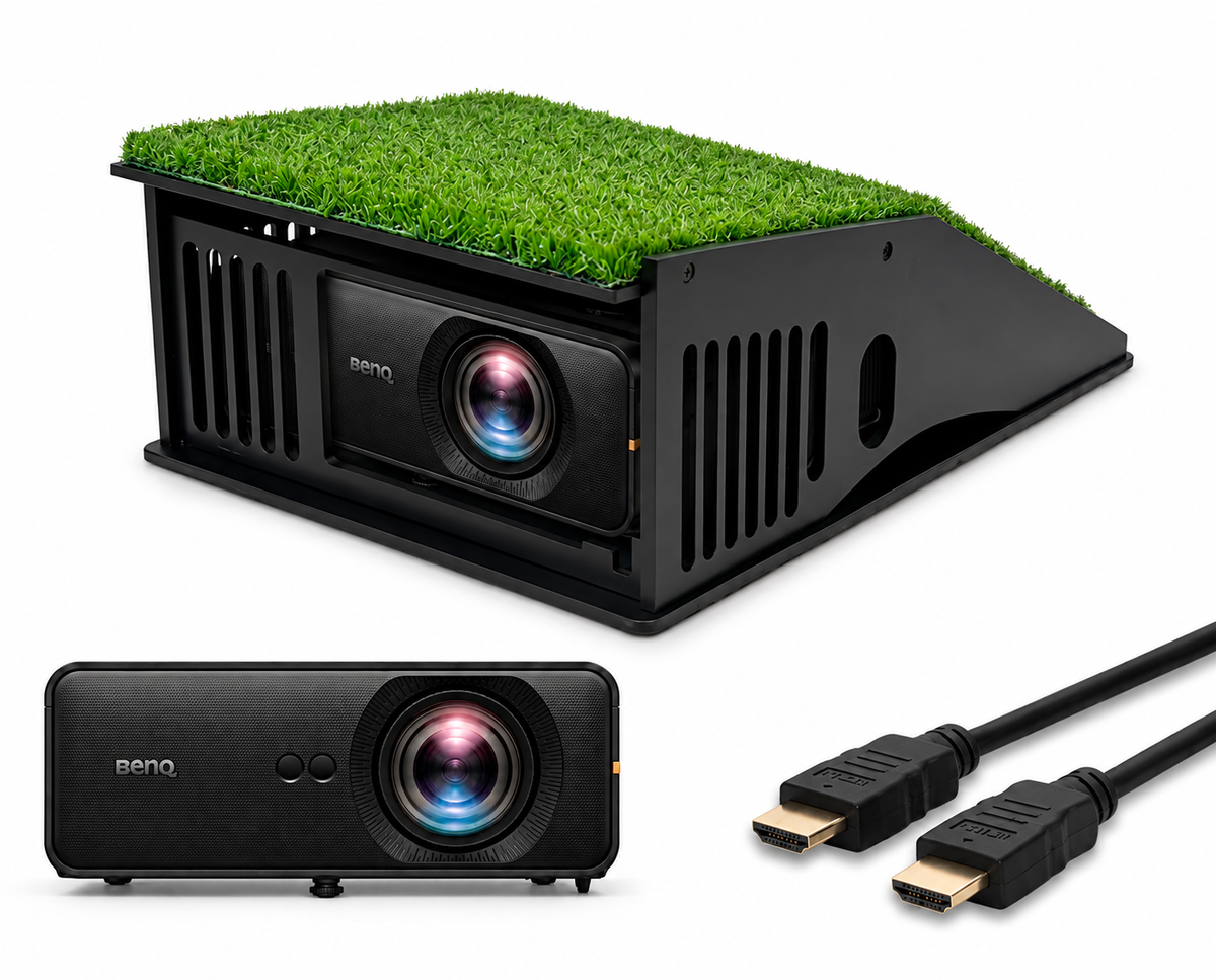 BenQ AH500ST 1080p Short Throw Golf Simulator Projector - 4000 Lumens Laser (Garage)