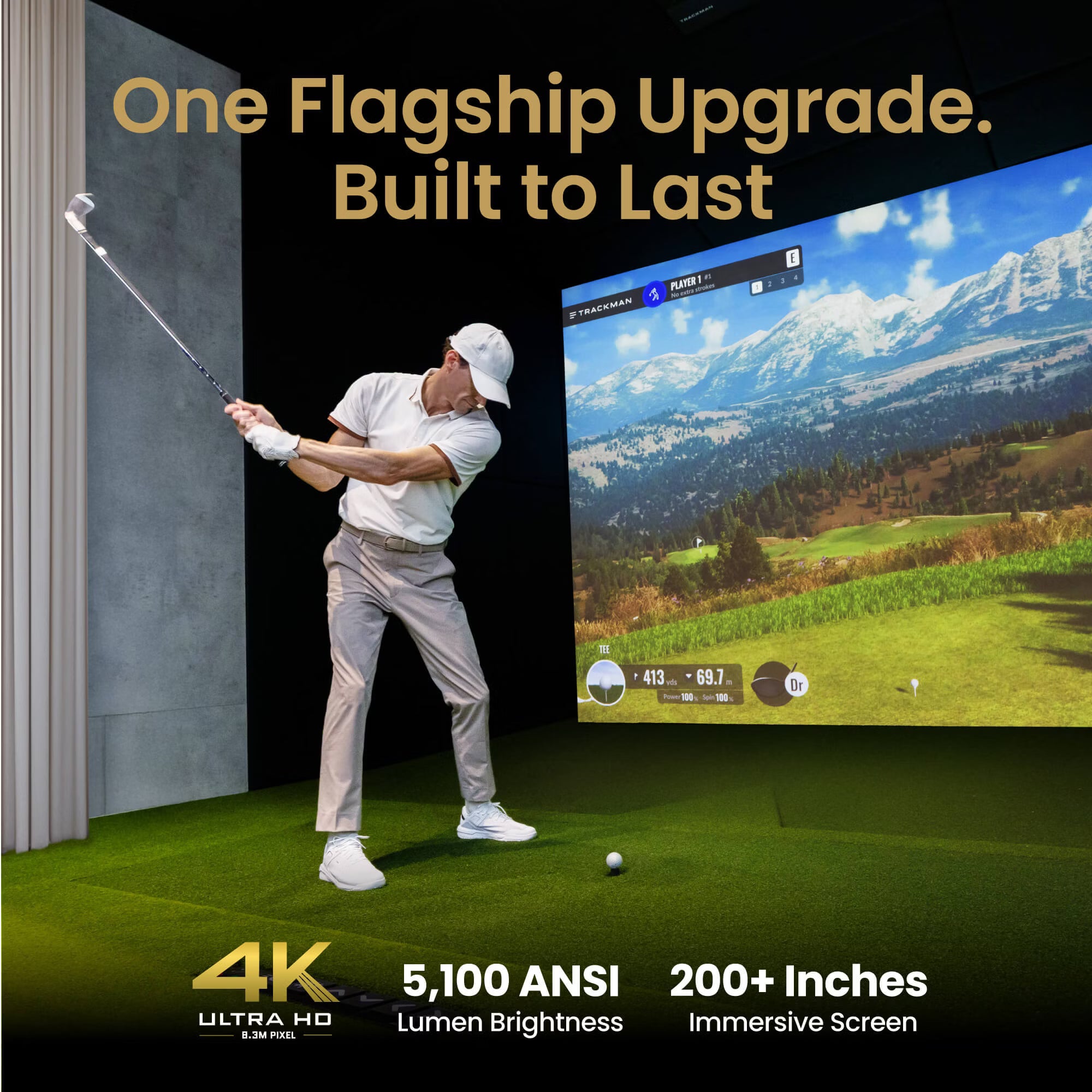 BenQ Indoor Golf Simulator 4K Short Throw Laser Projector 5100lm LK936ST