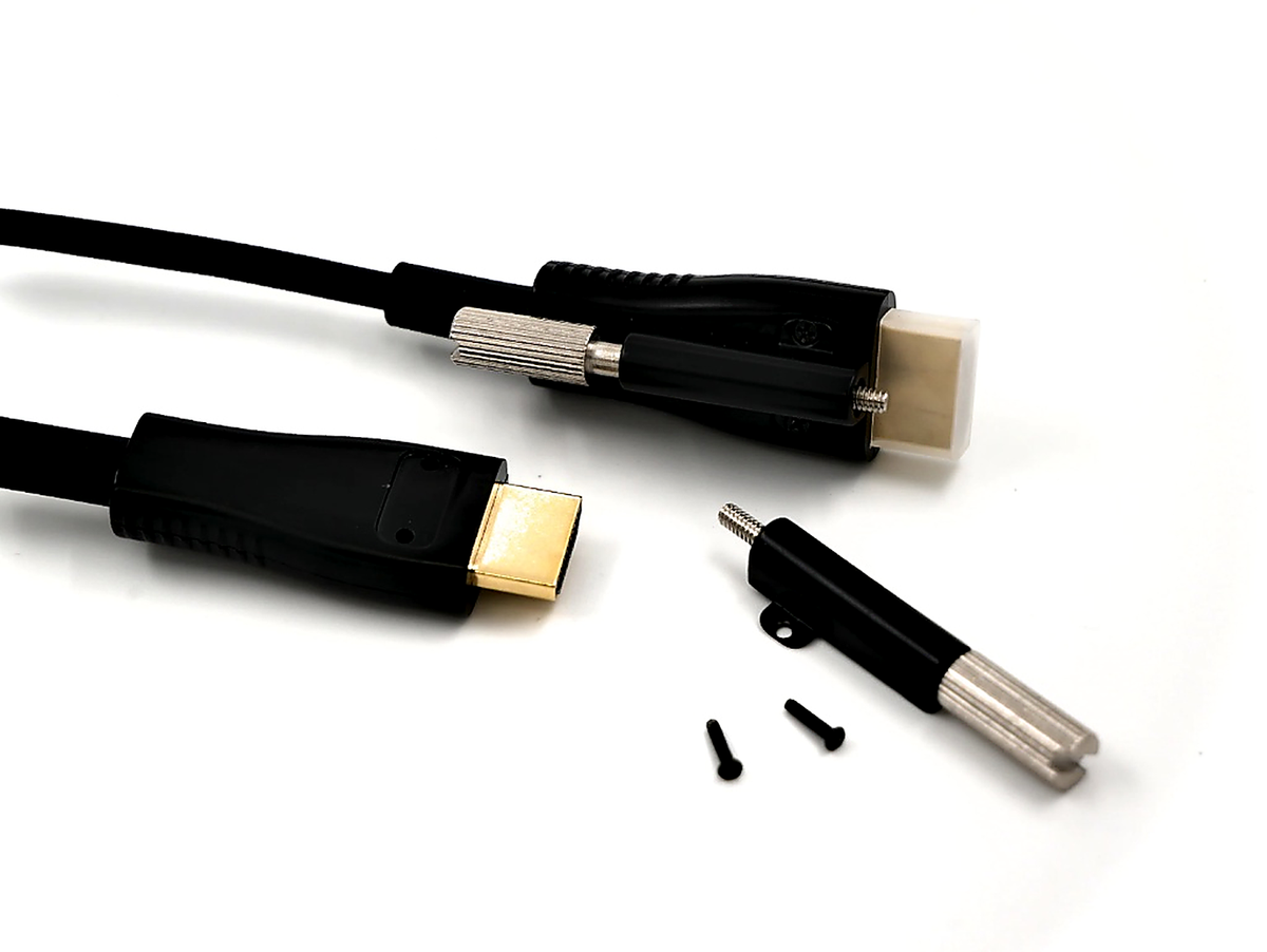Fiber Optic HDMI 2.1 Cable for Golf Simulators - 8K Locking Cord (33ft-50ft) Surfthing